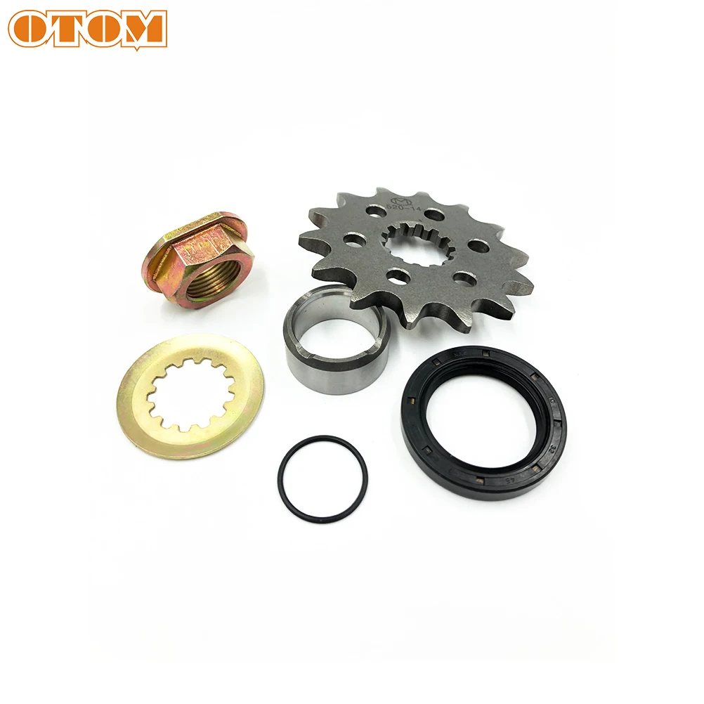 OTOM Motorcycle Front Sprocket Chain Locker Bearing Bushing Sleeve Oil Seal Kit For KAWASAKI KLX300 LONCIN YF300 CR6 VOGE300