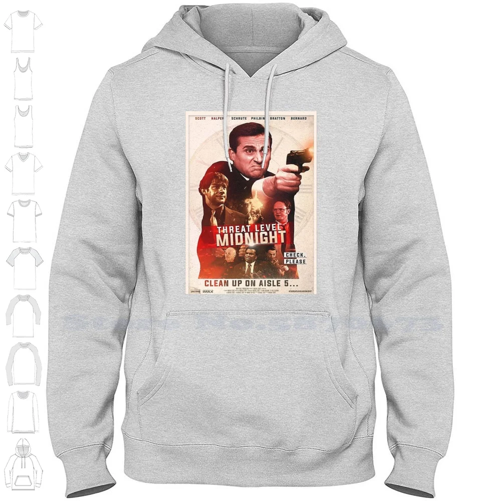 Threat Level Midnight Streetwear Sport Hoodie Sweatshirt Threat Level Midnight Movie Film Movies Top Action Alien 2020 Collage