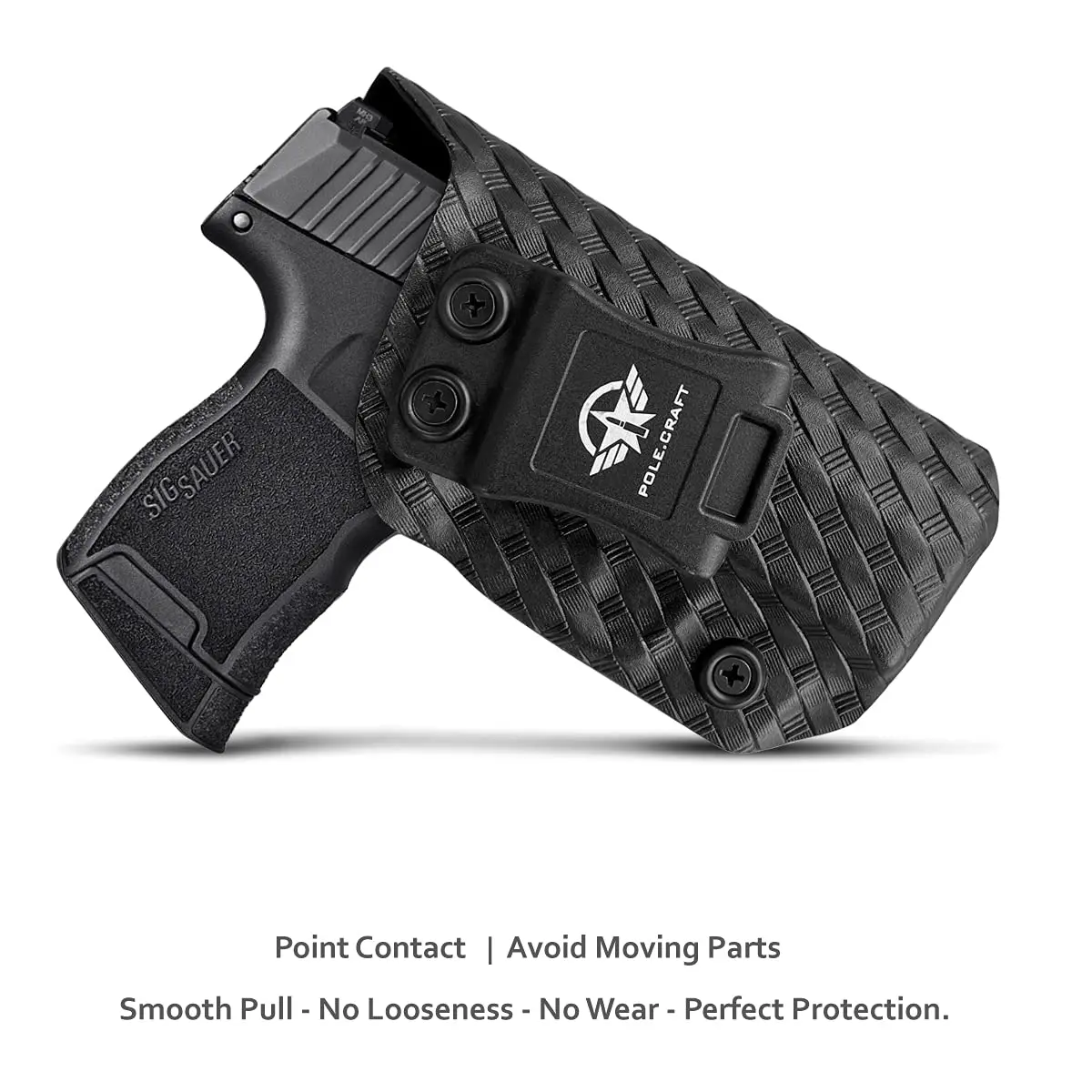 Sig P365 Holsters, P365 SAS Holster, Carbon Fiber Kydex Holster IWB for: Sig Sauer P365 / P365 SAS Pistol