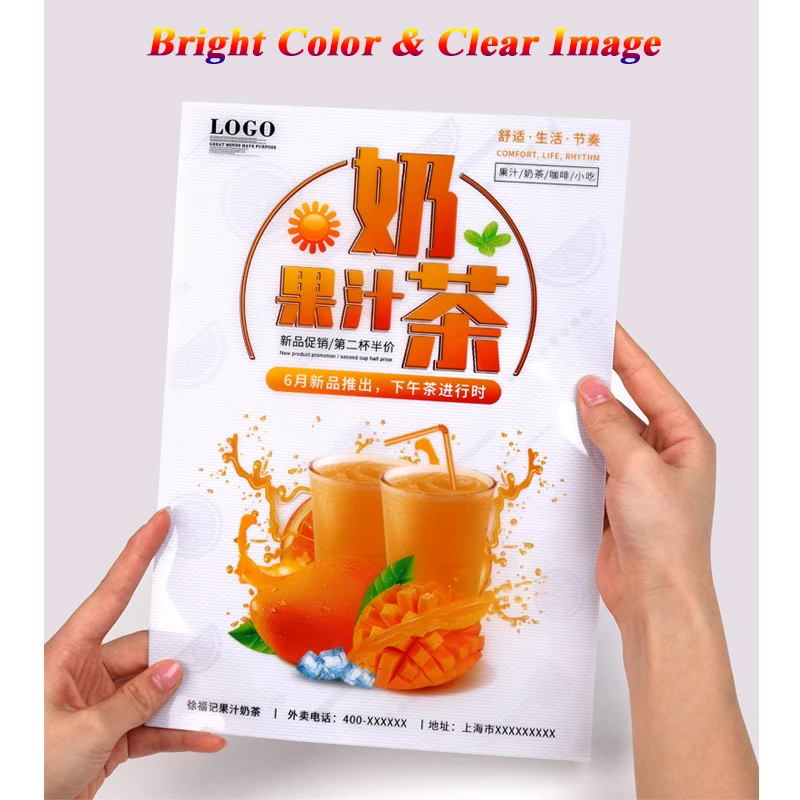 A4 PET Crystal Photo Paper High Glossy Adhesive  Back Glue Sticker 20 Sheets InkjetPrinting Bus Card