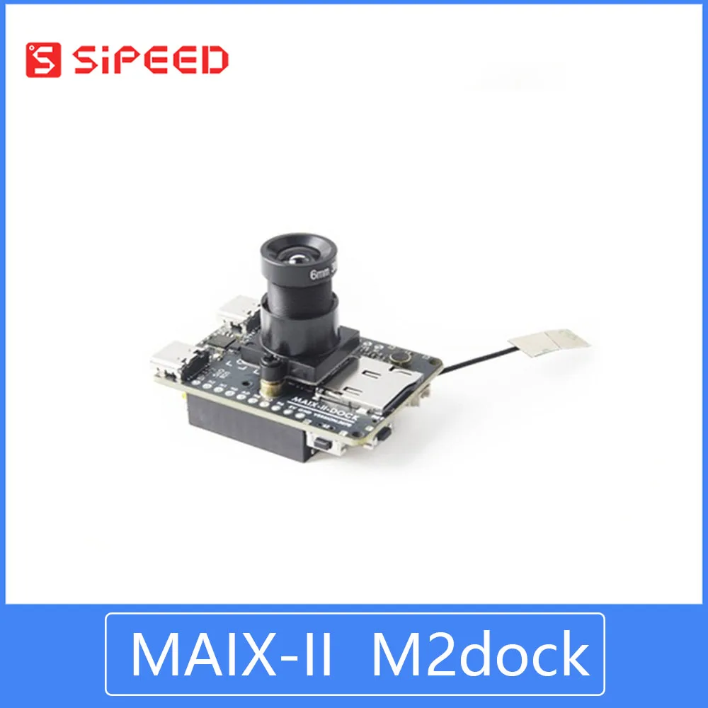 

Sipeed MAIX-II Dock is an AIoT vision Board Driven by Allwinner V831, with wifi, 2 Million Pixel Camera, 1.3 Inch Screen