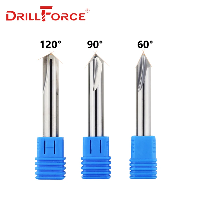 CNC Tungsten Solid Carbide Countersink Drill Bit Chamfer Milling Cutter For Aluminium Copper,60 90 120 Degree Deburring End Mill