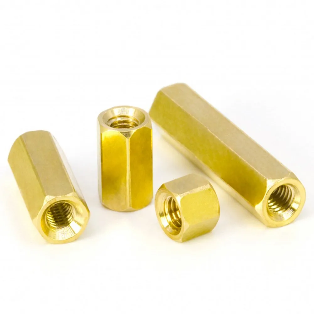 100pcs Hex Female to Female M4x8mm brass standoff spacer Hexagonal Stud Spacer Hollow Pillars L=8MM