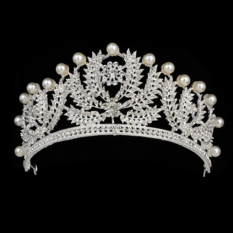 

Tiaras And Crown HADIYANA Gorgeous Bridal Trendy Wedding Hair Accessories Lady Party Hair Clip Zirconia BCY8954 Corona Princesa