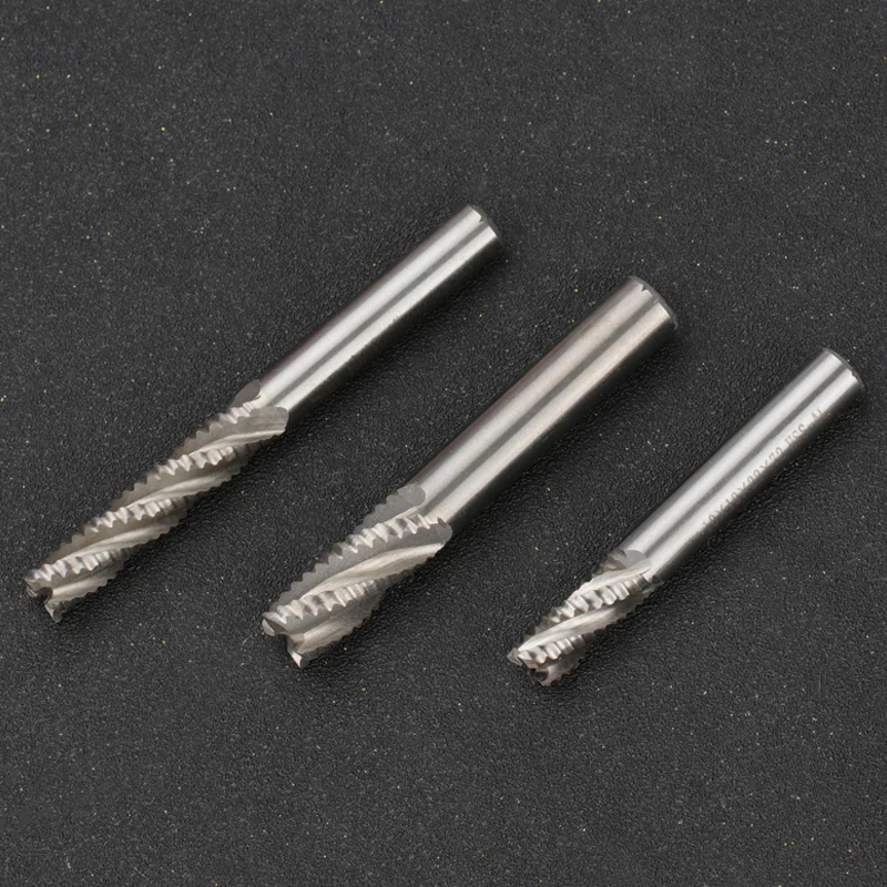 XCAN Roughing End Mill HSS Milling Cutter 4 Flute 5-20mm CNC Machine Tool Router Bit Metal Milling Tool HSS Cutter