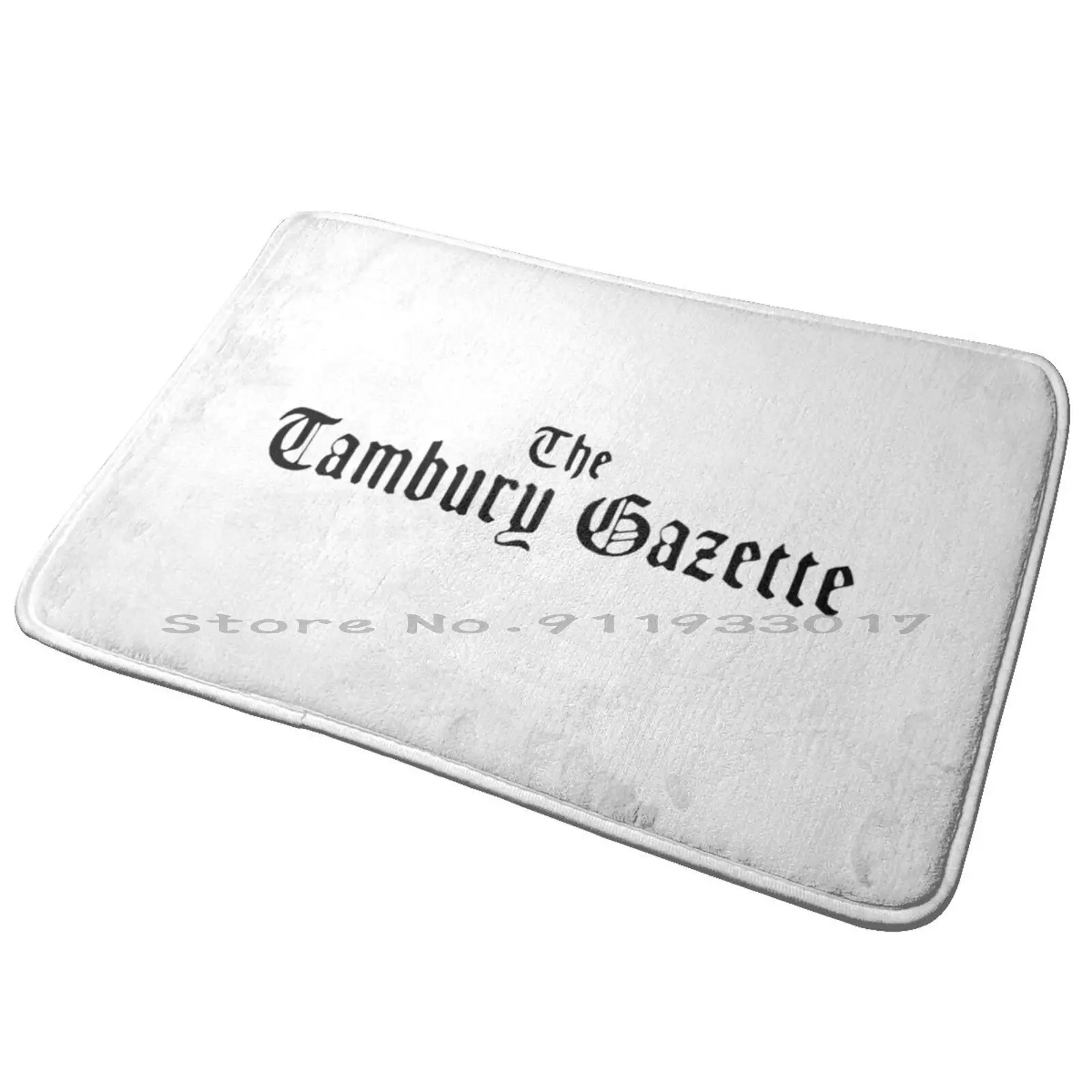 The Tambury Gazette Entrance Door Mat Bath Mat Rug Tambury Gazette Ricky Gervais Pilkington Stephen The Office Uk The Uk Office