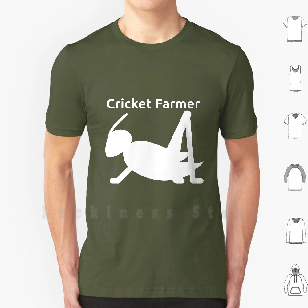 Cricket Farmer - Boldly Grow Homestead T Shirt Cotton Men DIY Print Agriculture Black Bug Cricket Edible Entomology