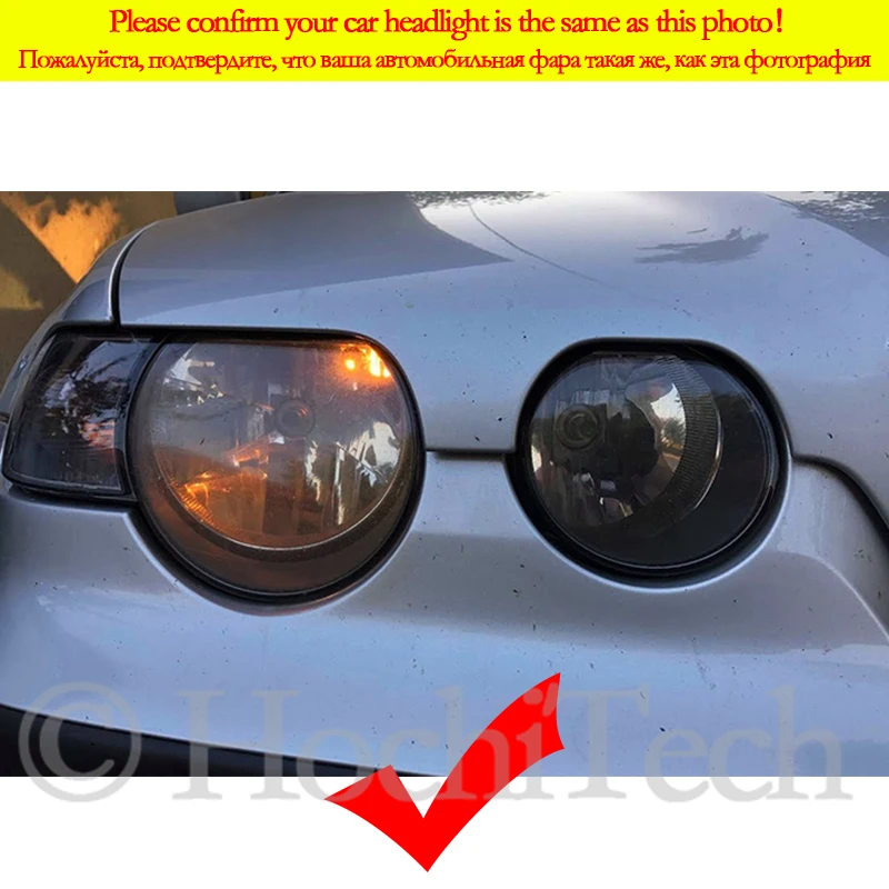 For BMW 3 Series E46 Compact 2001 2002 2003 2004 2005 16 colors RGB Angel Eyes LED  Rings RF Wireless Control DRL