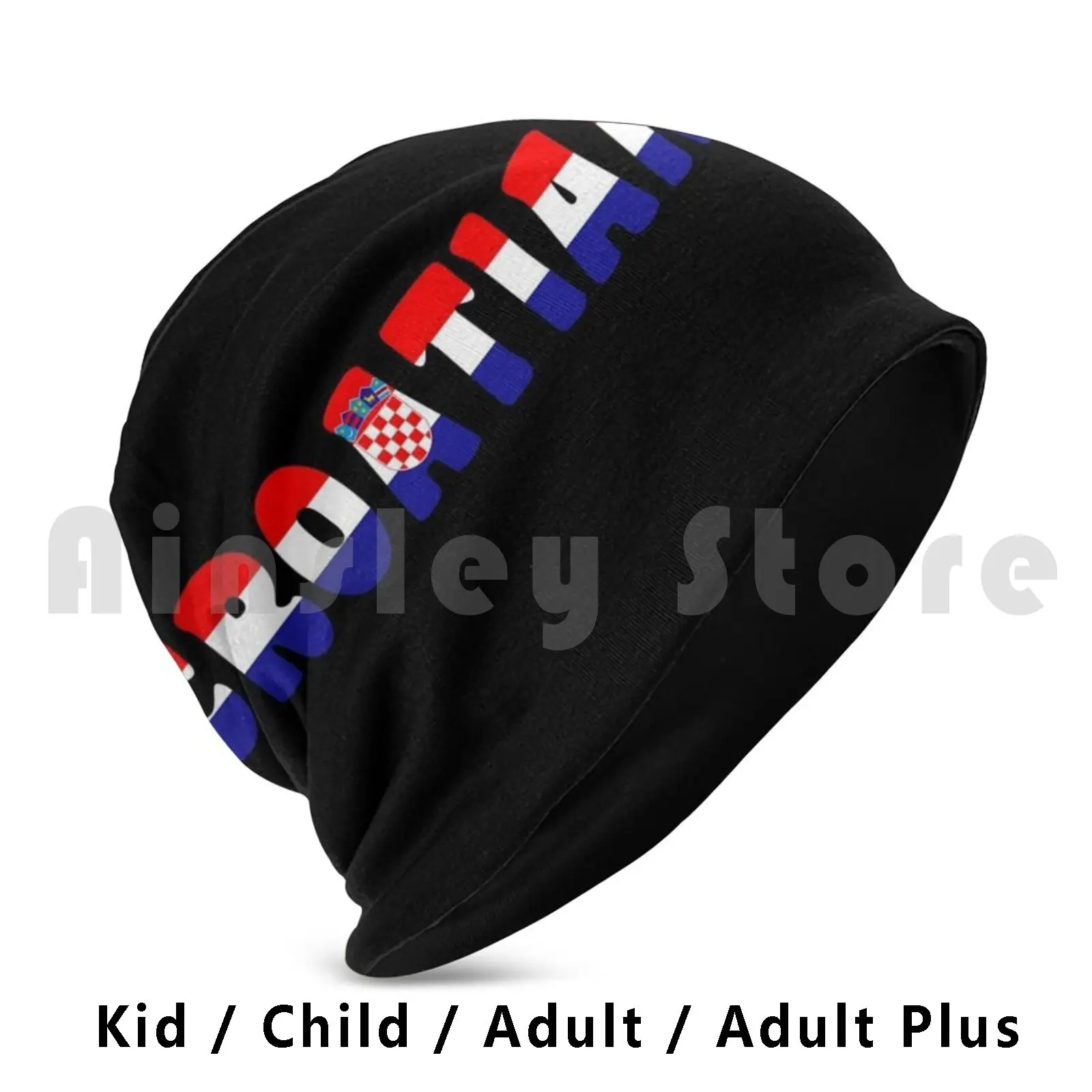 Croatian Beanies Pullover Cap Comfortable Croatia Croatian Hrvatska Hrvatska Zastava Croatia Flag Croatian Flag