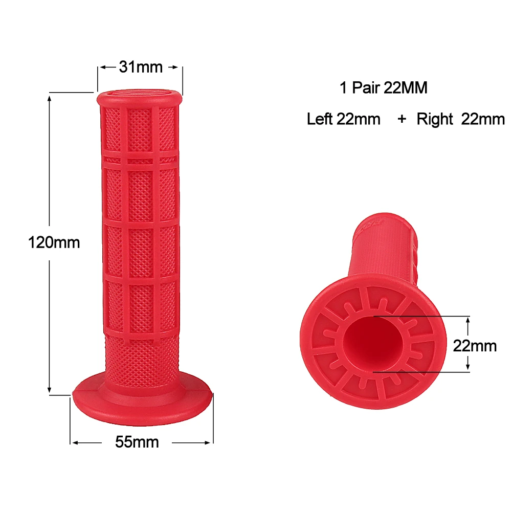 22mm Handle Grip Hand Bar Grips For Chinese 50-150 200 250 cc Thumb Throttle Kid Youth 4 Wheeler Quad ATV Taotao Kayo SSR EGL