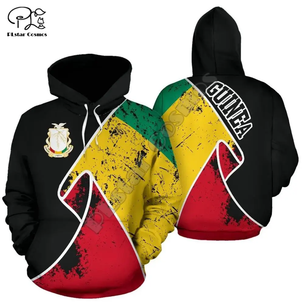 

Men Women I love Guinea print 3D Hoodies Funny Guinea flag Sweatshirt Fashion Hooded Long Sleeve zipper Pullovertracksuit