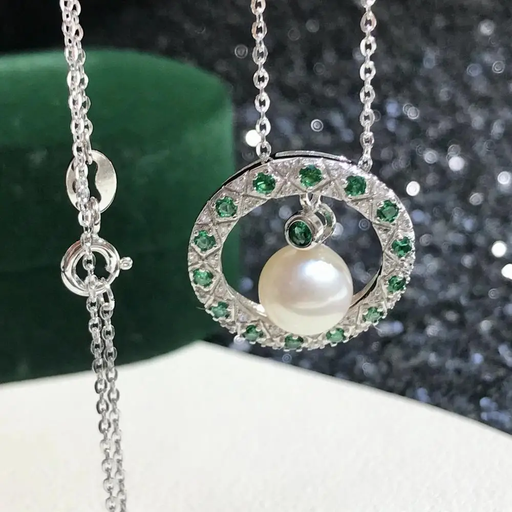 

Beautiful Hot 925 Sterling Silver Necklace Findings Jewelry Base Settings Mountings Parts for Akoya Edison Pearls, Coral, Jade