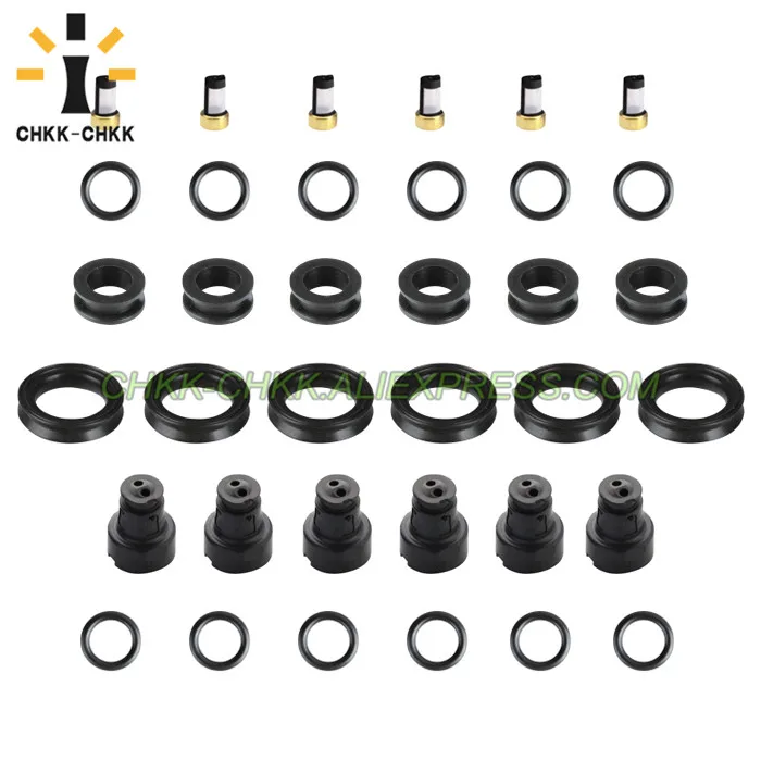 CHKK-CHKK Fuel Injector Service Repair Kit for Orings Filter Seal Grommets For Lexus&Toyota V6