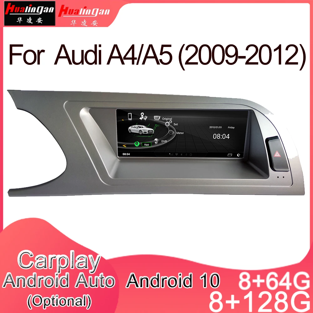 

Hualingan 10,25 "сенсорный экран Android Auto GPS стерео мультимедиа Navi CarPlay Bluetooth для Audi A4/A5 MMI 2G 3G адаптер экрана