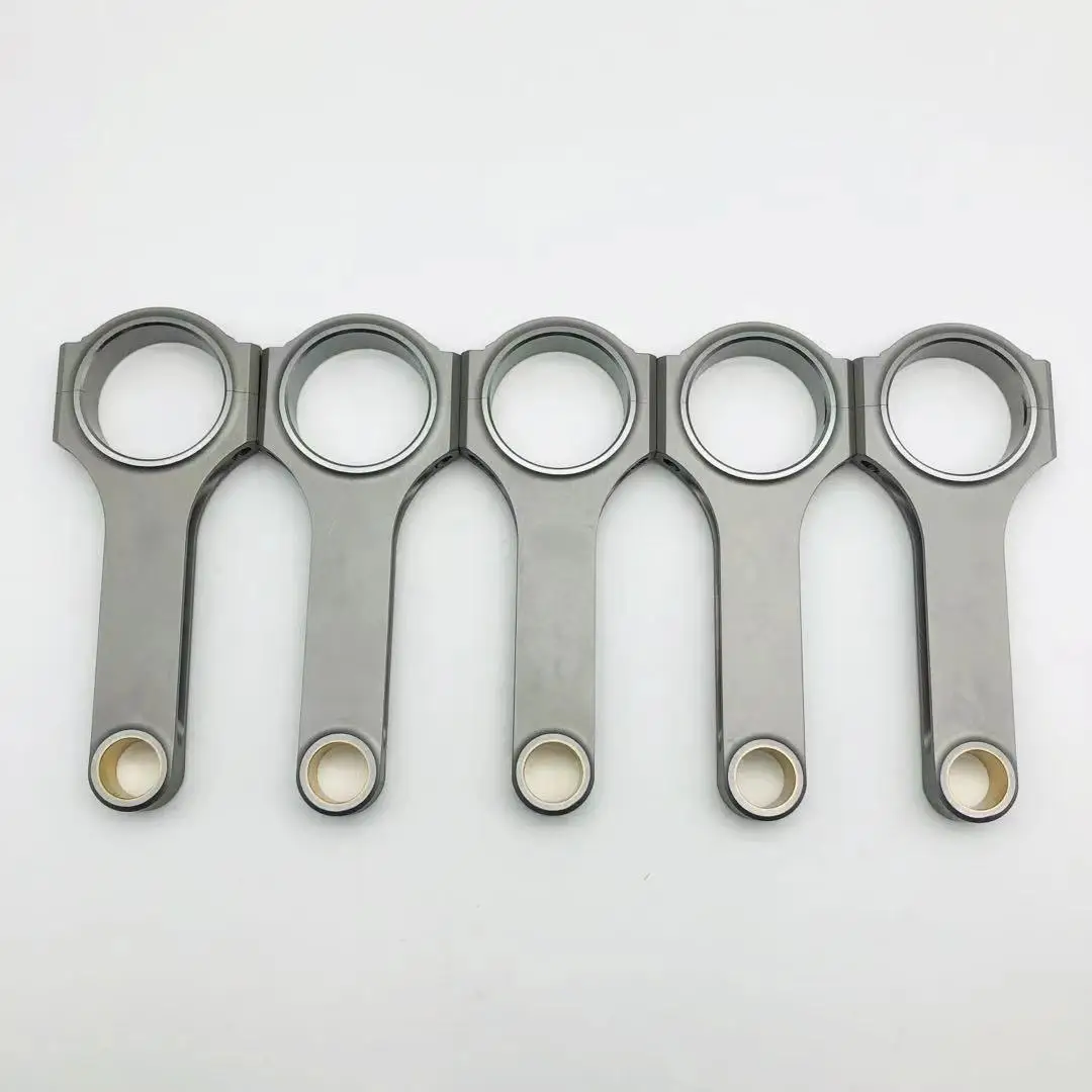 5 pieces H-beam forged Connecting Rods conrods FORFORD FOCUS MK2 DURATEC 2.5T 143mm 53mm 23mm one set