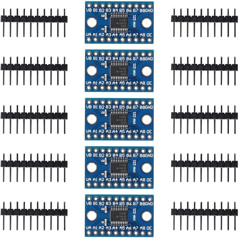 

5pcs TXS0108E 8 Channel Logic Level Converter Bi-Directional High Speed Full Duplex Shifter 3.3V 5V for Arduino Raspberry Pi