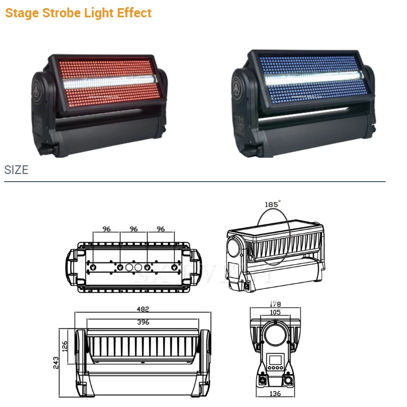 

1000w LED Strobe Wash Outdoor Moving light professional stage waterproof moving head strobe light dmx RDM control