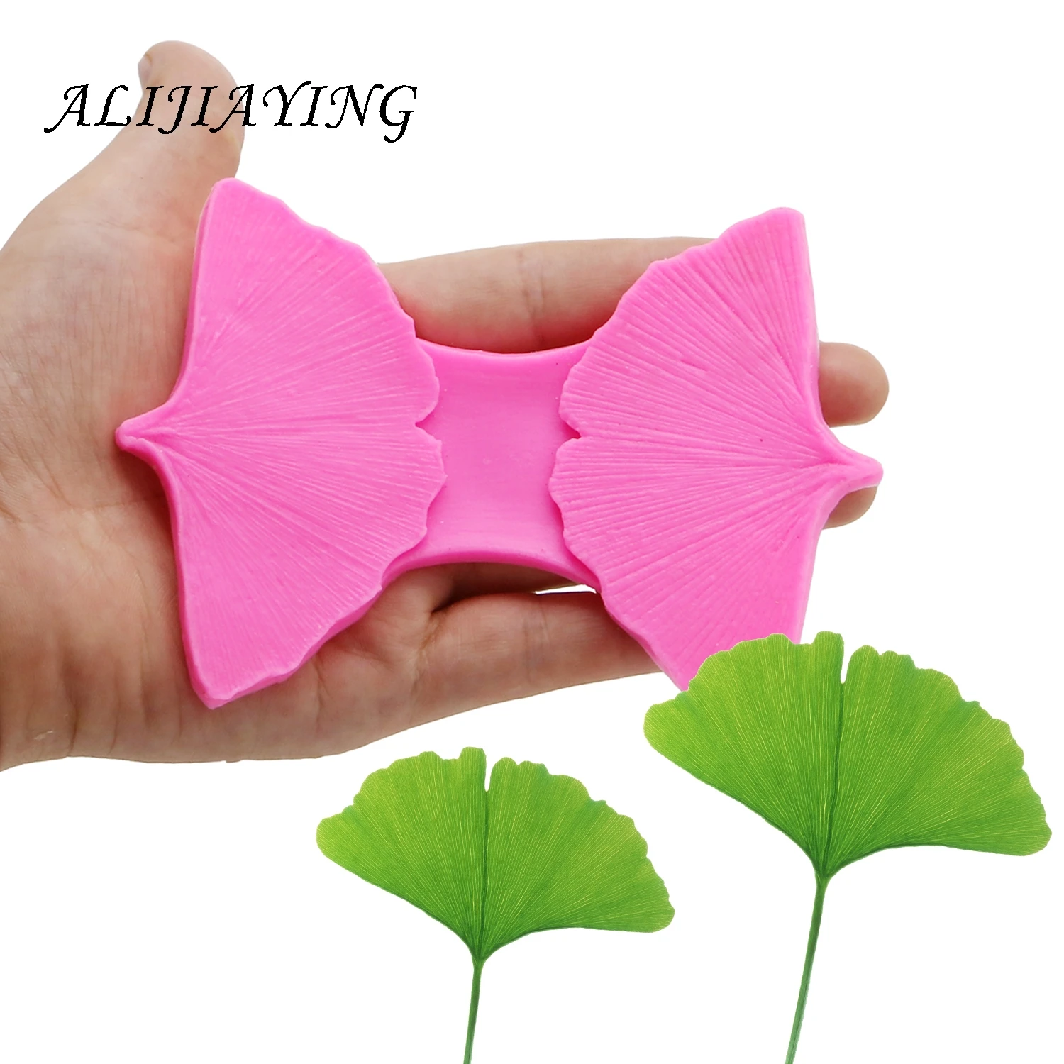 DIY Ginkgo leaves petal Clamping Fondant Sugarcraft Silicone Mould Cake Decoration Tools Baking chocolate Clay Resin Mold D1419