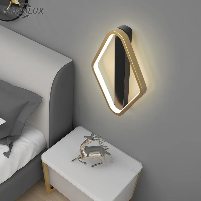 Lampes murales modernes à LED pour bureau, salon, chambre à coucher, chevet, allée, couloir, lumières en fer aluminium, éclairage intérieur, AC 90-260V, nouveau