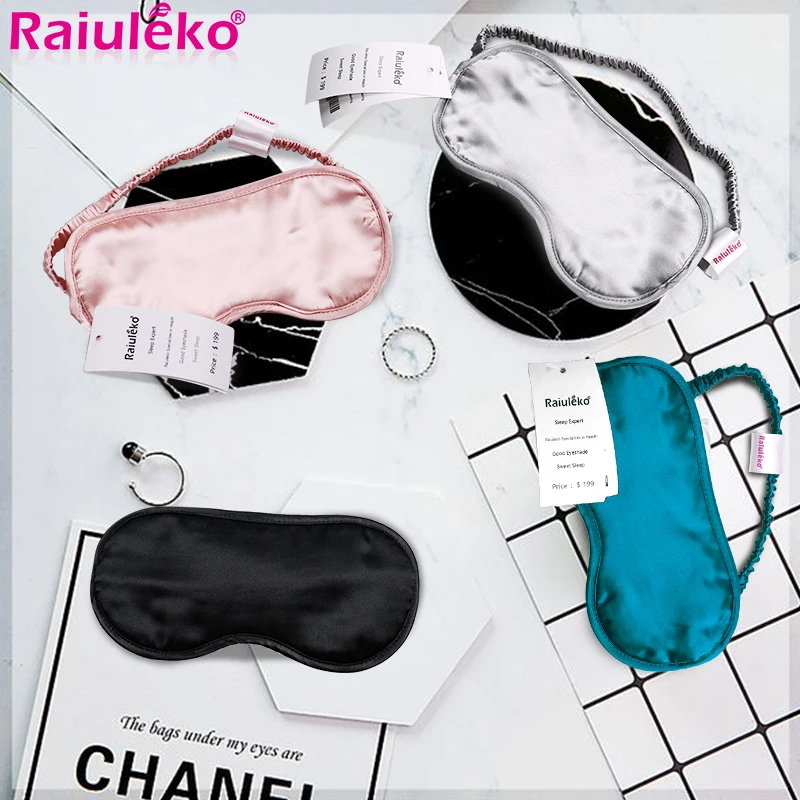 

100% Pure Silk Supple Sleep Mask Breathable Sleeping Mask Portable Eye Shade Portable Eyepatch Cover Mask Eye Mask For Sleep Aid