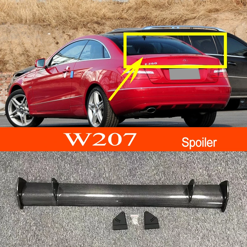 

W207 Carbon Fiber / FRP GT-style Car-styling Sporty Rear Trunk Wing Spoiler for Mercedes-Benz E-class W207 2010-2017