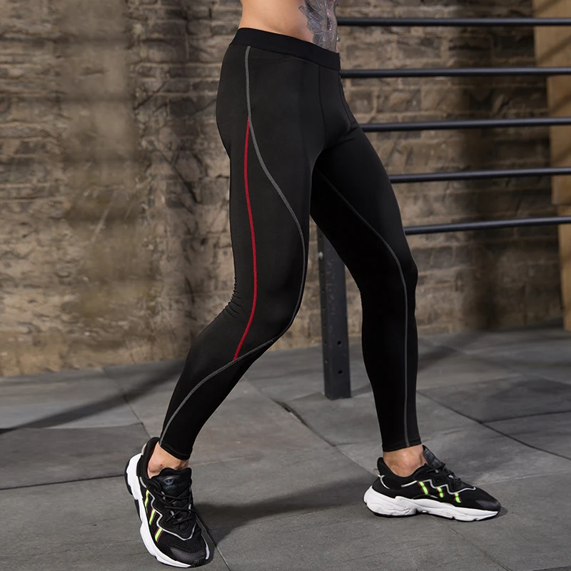 Men\'s Tights Compression Sport Pants Men Running Gym Leggings Training and Joggings Leggings Soccer Tights Sports Pants for Men