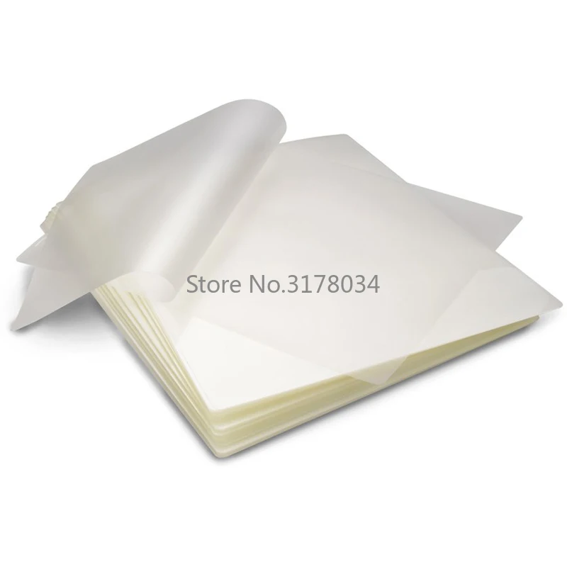 50PCS/lot A4 Thermal Laminating Film PET Plastic Laminator Sheets For Photo Files Card Picture Lamination 50 mic