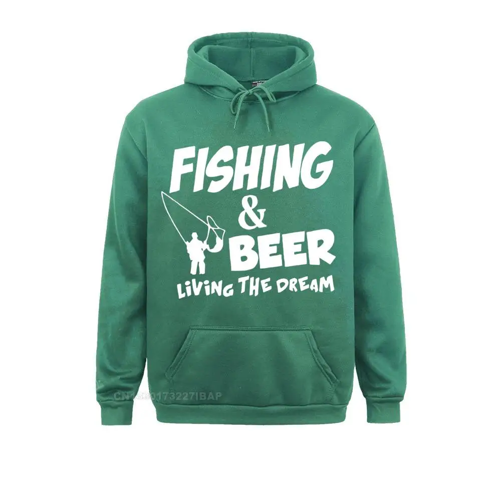 Men Harajuku Hoodies Fishings Match Sporter Flying Fresh Funny Fishinger Beer Fish Living The Dream Fisherman Jacket Clothes