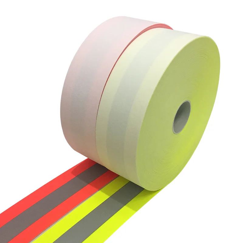 5Cm Gele Brandwerende Stof Strip Flam Vertragende Reflecterende Tape Naaien Voor Brandweerman Kleding