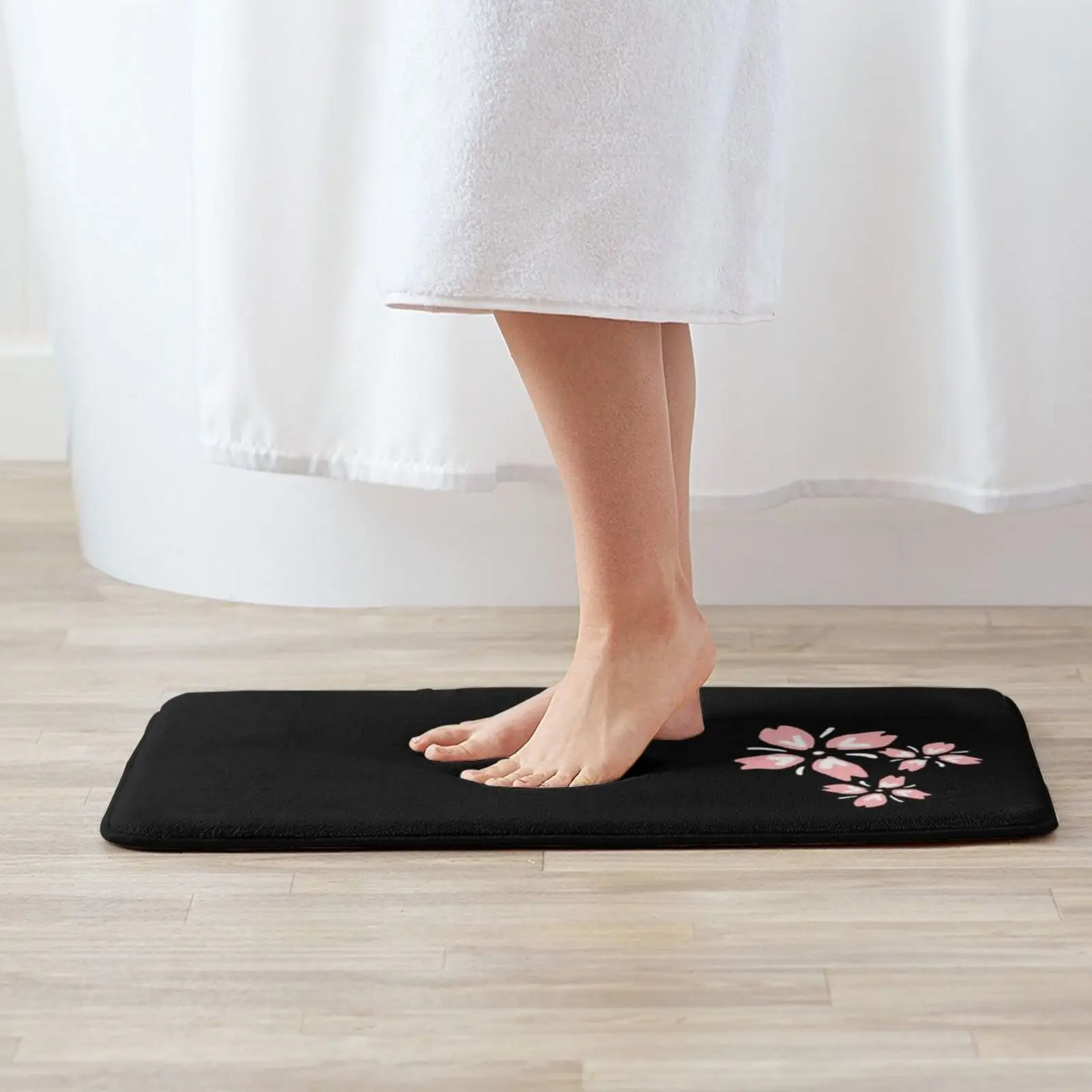 Cherry Blossom Carpet Soft Non-Slip Mat Rug 762 Carpet Cushion Carpet Safety Mouth Black Cherry Blossom Sakura Japan