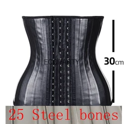 Latex Waist Trainer 25 Steel Bone Women Binders And Shapers Corset Modeling Strap Body Shaper Colombian Girdles Slimming Belt