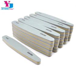 50 Pcs Nail File 220/280 Sponge Nail Sanding Polisher Buffer Blocks Grey Nails Files 100/180 Professional Salon Nailart Supplies