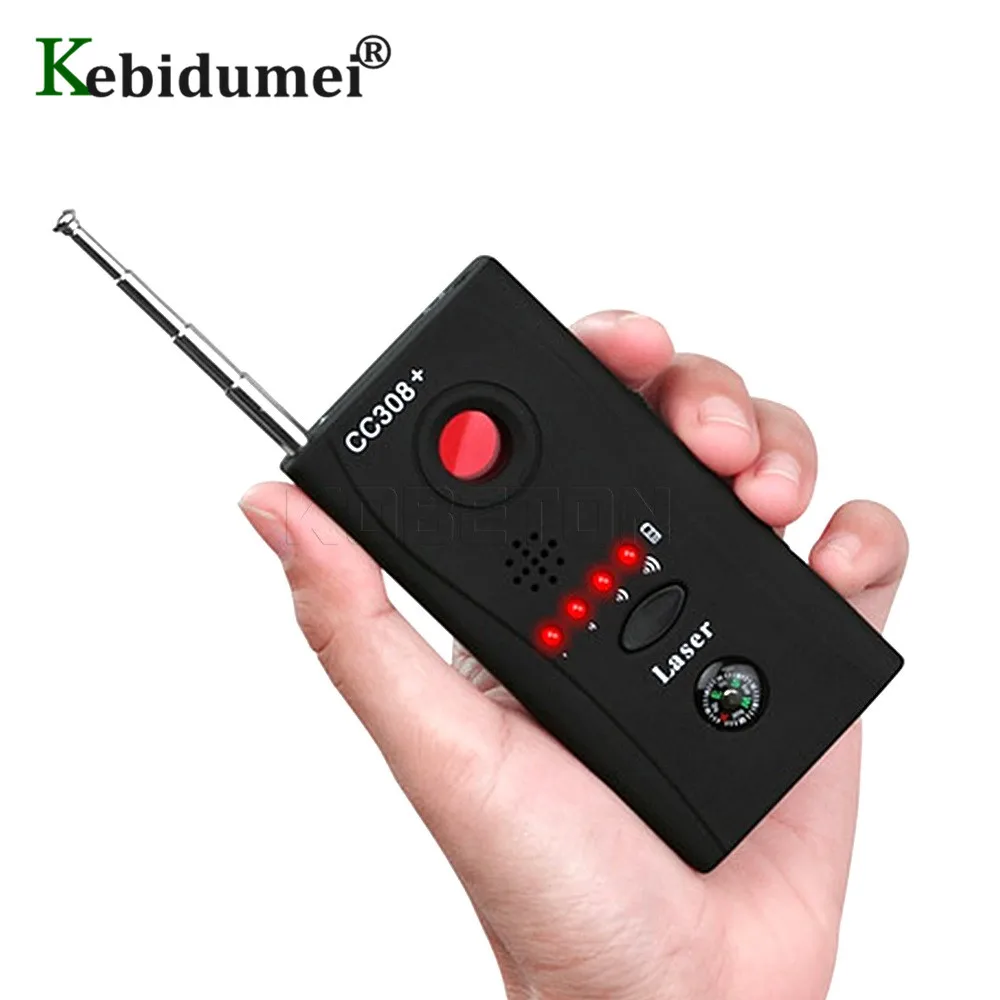 CC308 Bug Detector EU Power Adapter Anti-Spy Mini Wireless Camera Hidden Signal GSM Device Finder Privacy Protect Security