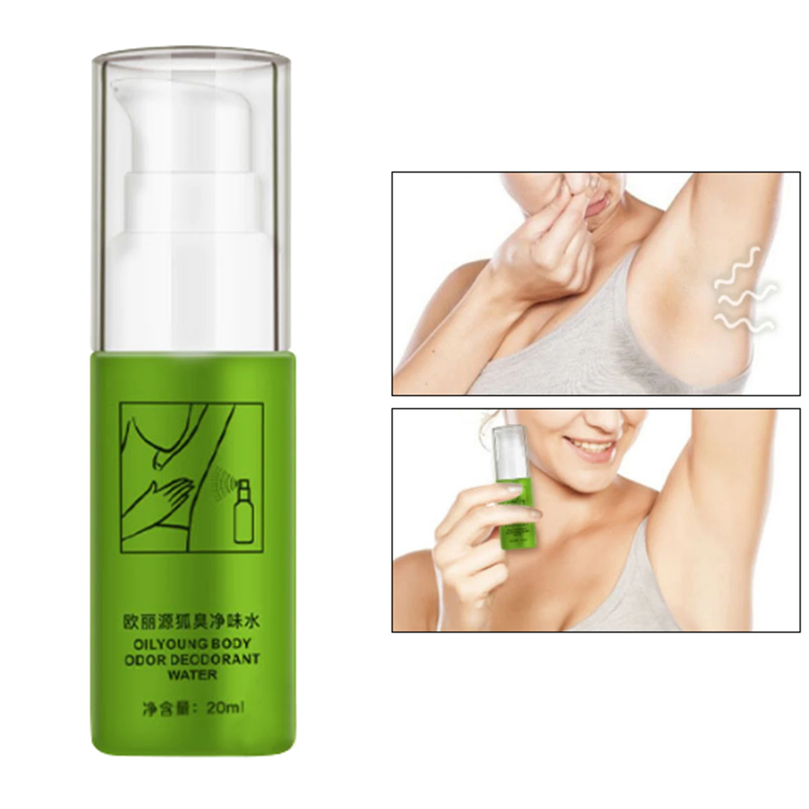 20ml MABREM Body Odor Sweat Deodor Perfume Spray Long Lasting Aroma Odor Control Body Sweating water for Men Woman