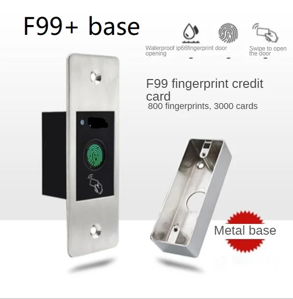 100 users Concealled Fingerprint RFID Door lock Access Control System Standalone Access Controller Metal Fingerprint Reader