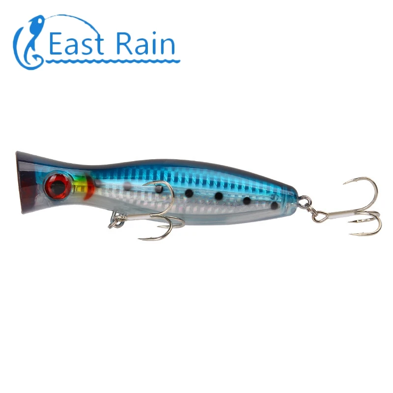 

East Rain 12.5cm 40g Topwater Popper Fishing Lures hard bait floating fishing tackle Crankbait Wobblers Free shipping