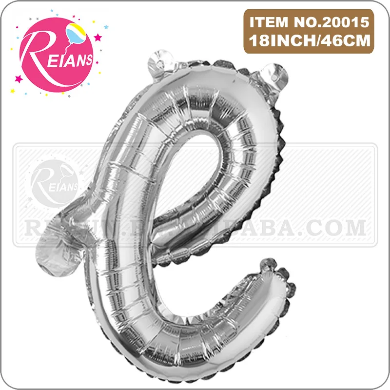 18inch Lowercase A-Z happy birthday letter balloon baby shower girl boy globos silver birthday party Decorations Kids Toys