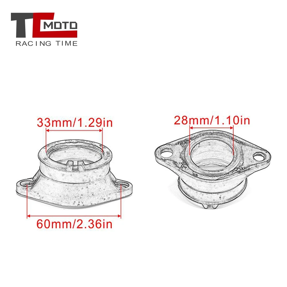 Motorcycle Carburetor Interface Adapter Intake Manifold For Suzuki 13110-42A12 13110-42A01 DR 200 TS 250 DR200SE TS250 Savage