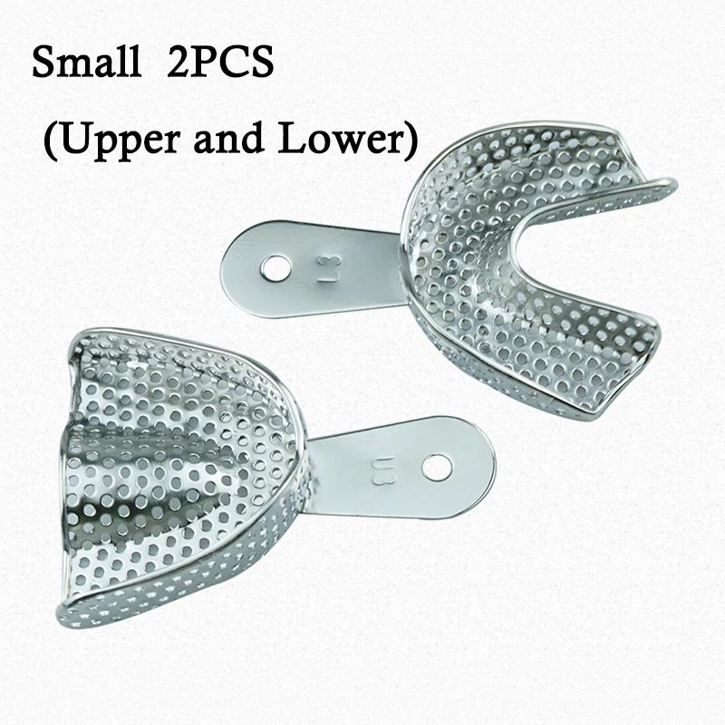 Dental Tray Denture Instrument Stainless Steel Dental Impression Trays Dental Lab Laboratory Tool Autoclavable