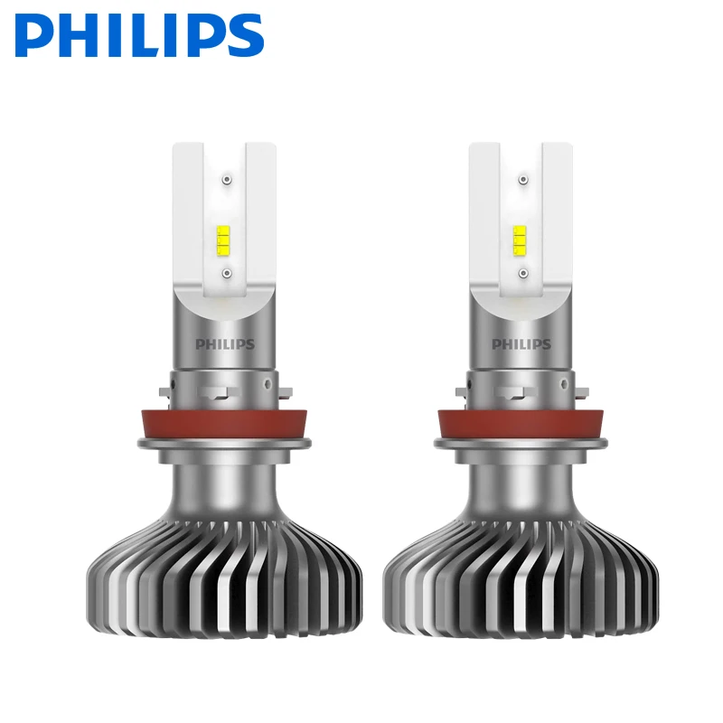 2X Philips X-treme Ultinon LED H11 6000K Cool White +200% More Bright LED Car Headlight Genuine Refit Original Lamps 11362XUX2