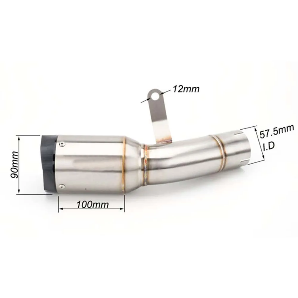 

Motorcycle Exhaust Stainless Steel Exhaust Middle Link Pipe Slip on S1000RR Exhaust System For BMW S1000RR 2015 2016