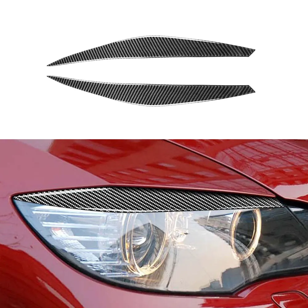 

Carbon Fiber Front Bumper FogLamp Eyebrow Trims Car Decoration For BMW X6 E71 2008 - 2014 Body Kits Accessories