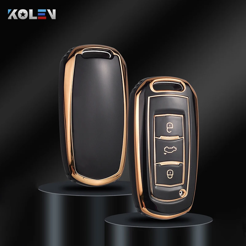 Fashion TPU Car Remote Key Case Cover Shell per Geely Atlas Boyue NL3 EX7 Emgrand X7 EmgrandX7 SUV GT GC9 Borui Peotect Keyless