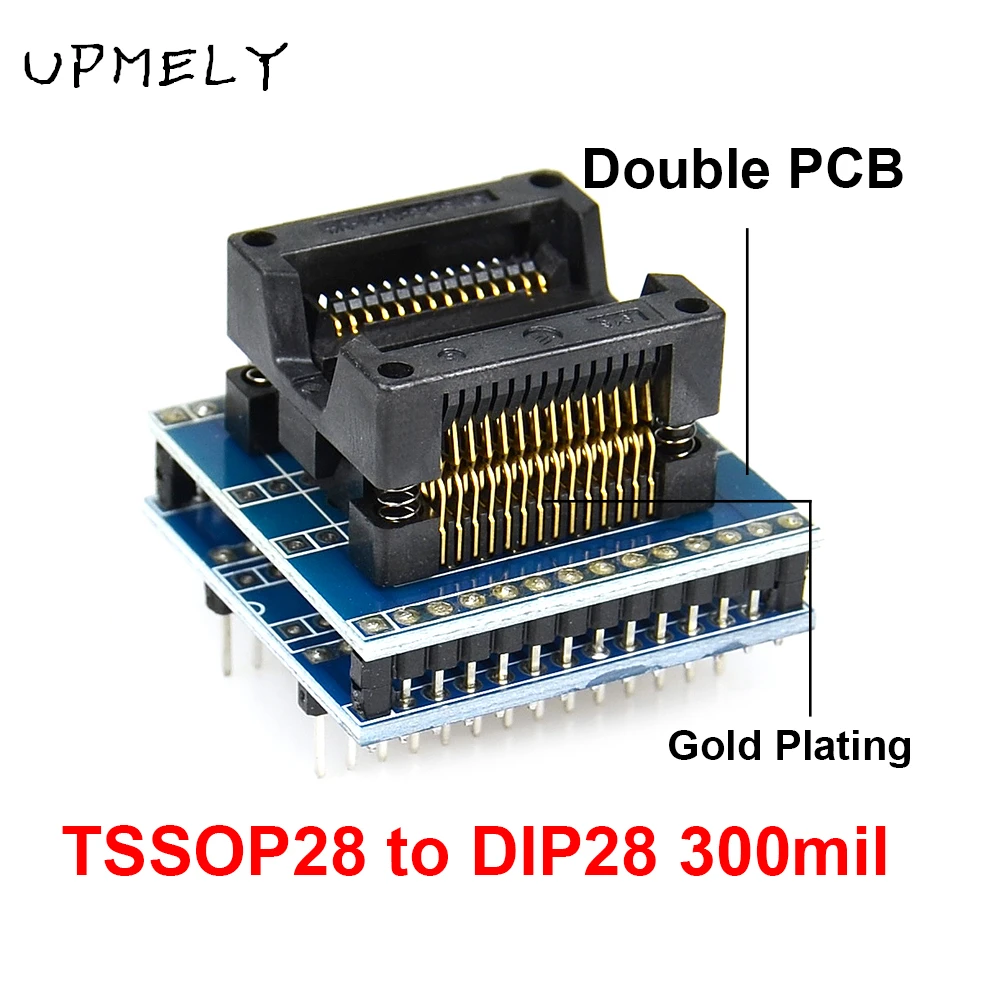 6pcs TSSOP28 SSOP28 SOP28-DIP28 Adapter SOP20 SOP16 SOP8 150/200mil to DIP8 Chip Compatible TSSOP20 SSOP20 TSSOP8 Socket