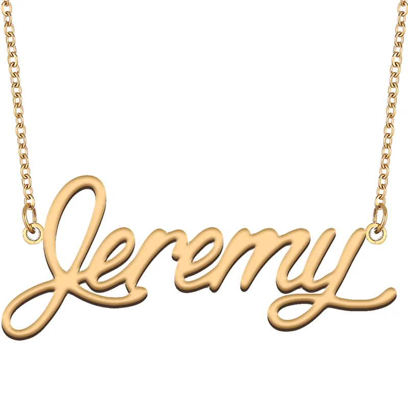 

Necklace with Name Jeremy for His Her Family Member Best Friend Birthday Gifts on Christmas Mother Day Valentine's Day