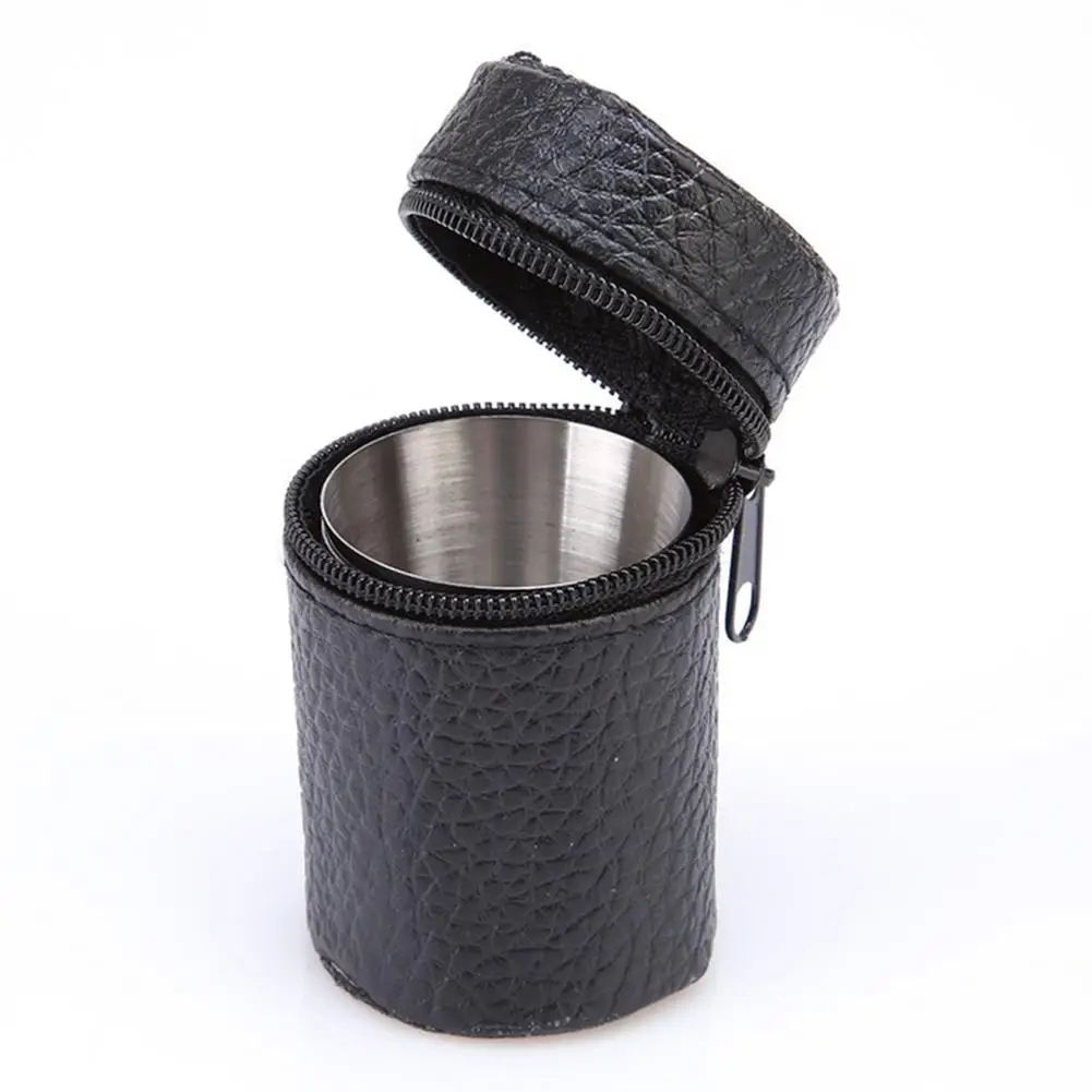 4Pcs/Set Mini 30ml Portable Stainless Steel Wine Cups Beer Mug Travel Home Kitchen Practical Drinking Bottle Wine Glass