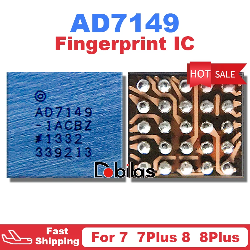 

10Pcs AD7149 For iPhone 7 7Plus 8 8Plus Fingerprint IC Home Button Flex Cable Tools Replacement Parts Integrated Circuits Chip