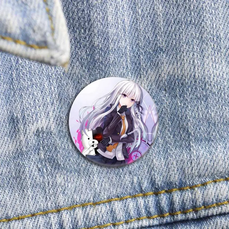 Anime Danganronpa Brooch Pins Monokuma Cartoon Figure Pattern Collection Button Badges for Jackets Schoolbag Decor Brooches Gift