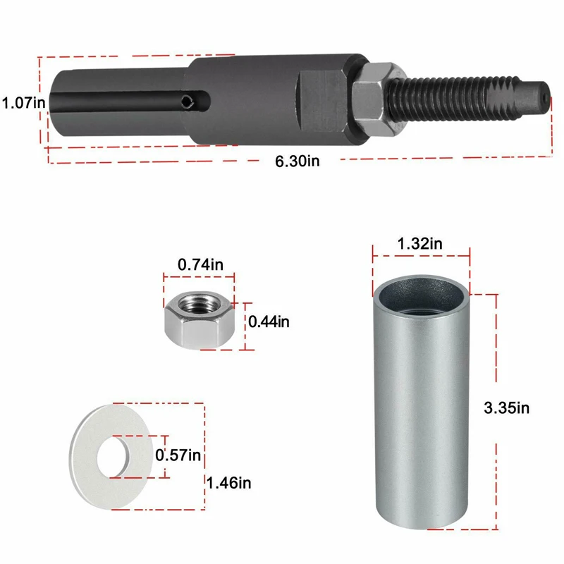 NONY Injector Tube Remover Installer Tools Kit for 2001 to Present GM 6.6L Duramax Diesel Similar to OTC-7222 Replaces J-45910