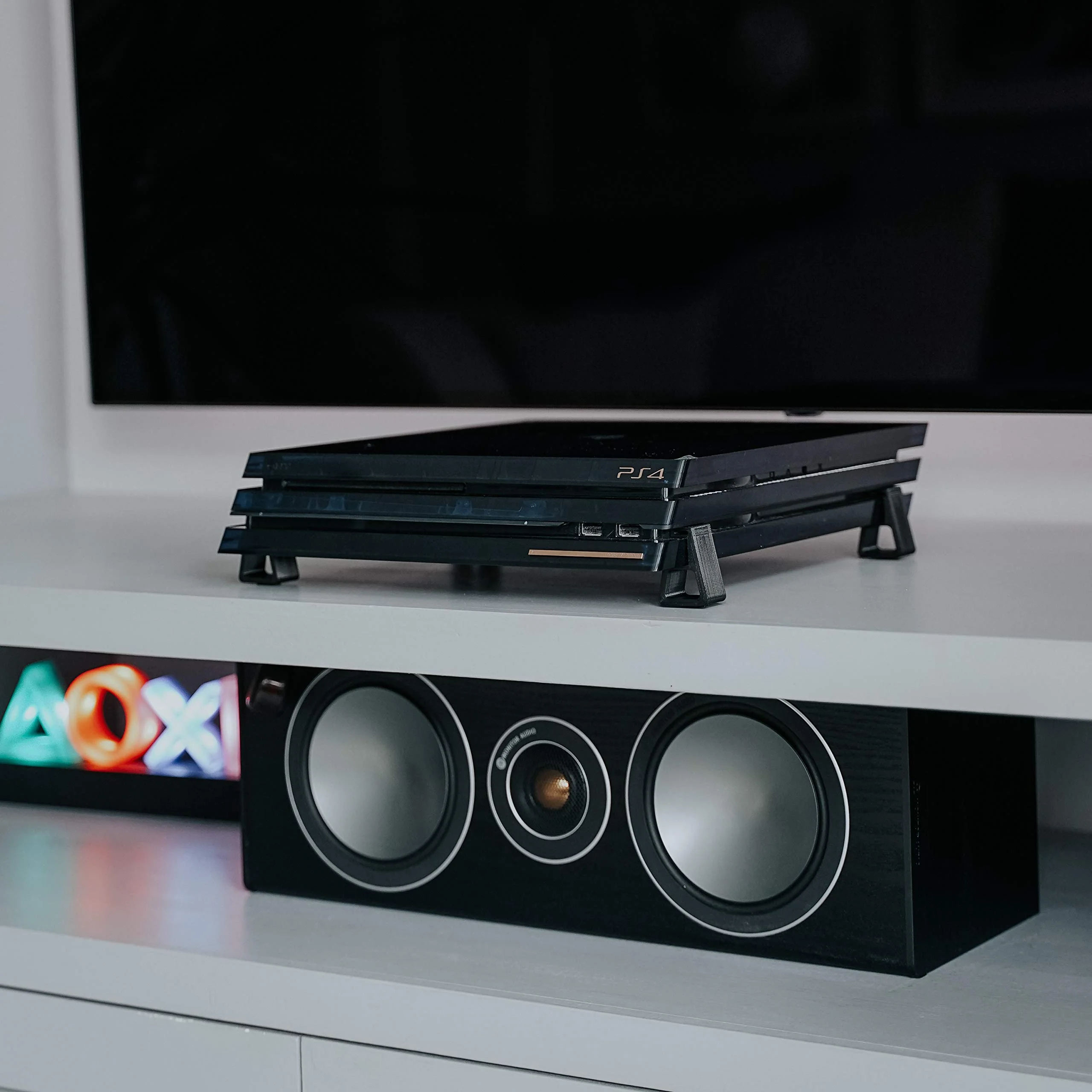 4PC Game Console Horizontal Stand Feet Holder Bracket Cooling Feet Desktop Stand For PlayStation4 PS4 Slim Pro Game Accessories